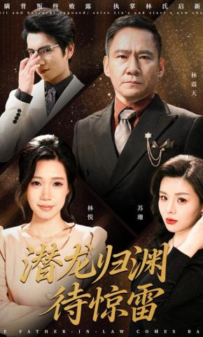 短剧《潜龙归渊待惊雷》海报