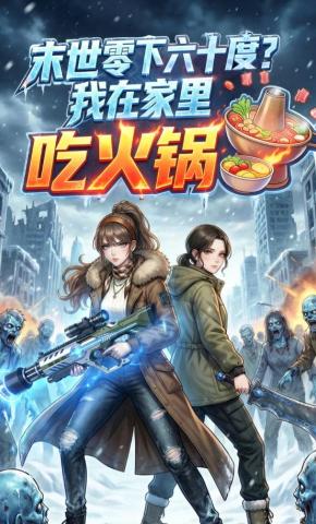 短剧《末世零下六十度？我在家里吃火锅！》海报