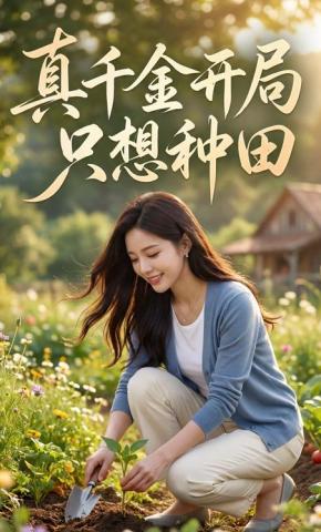 短剧《真千金开局只想种田》海报