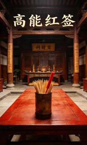 短剧《高能红签》海报