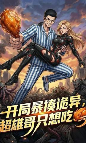 短剧《开局暴揍诡异，超雄哥只想吃鸡》海报