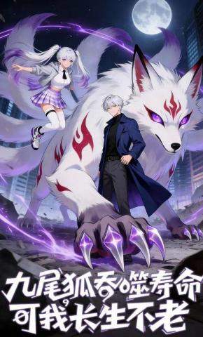 短剧《九尾狐吞噬寿命，可我长生不老》海报