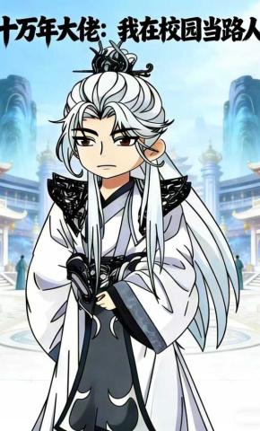 短剧《十万年大佬：我在校园当路人》海报