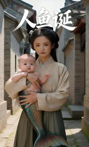 短剧《人鱼诞》海报