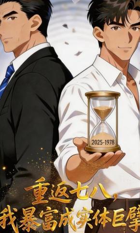 短剧《重返七八，我暴富成实体巨擘》海报