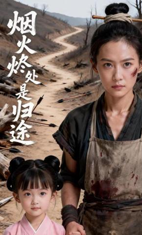 短剧《烟火烬处是归途》海报