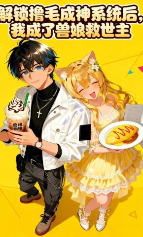短剧《解锁撸毛成神系统后，我成了兽娘救世主》海报
