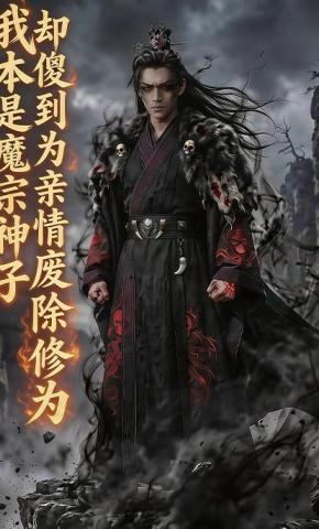 短剧《我本是魔宗神子，却傻到为亲情自废修为》海报