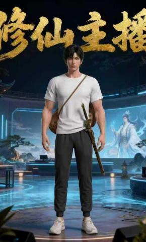 短剧《修仙主播》海报