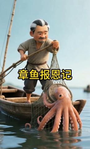 短剧《章鱼报恩记》海报