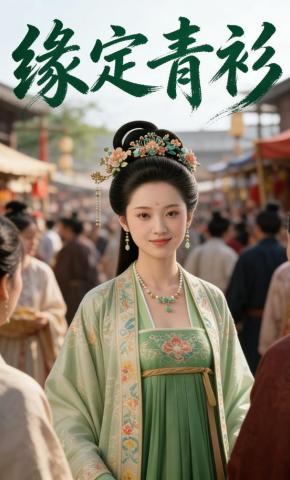 短剧《缘定青衫》海报