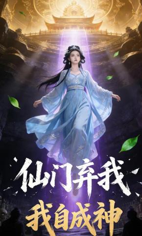 短剧《仙门弃我，我自成神》海报