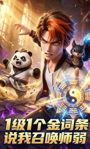 短剧《1级1个金词条，说我召唤师弱》海报