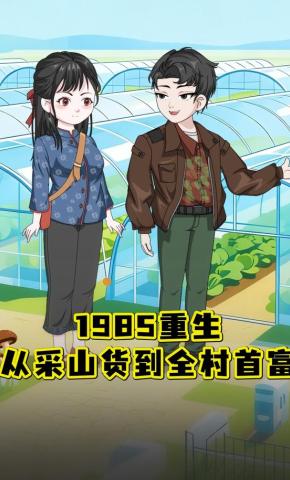 短剧《1985 重生：从采山货到全村首富》海报