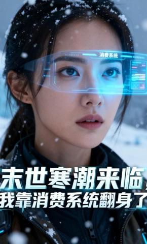 短剧《末世寒潮来临，我靠消费系统翻身了》海报