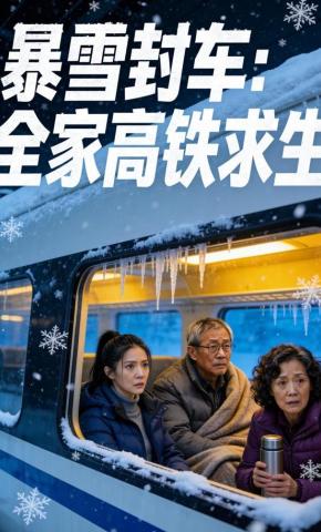 短剧《暴雪封车：全家高铁求生》海报