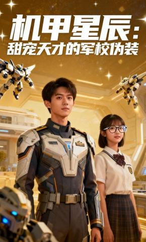 短剧《机甲星辰：甜宠天才的军校伪装》海报