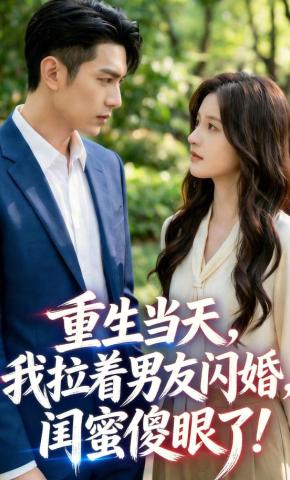 短剧《重生当天，我拉着男友闪婚，闺蜜傻眼了！》海报