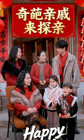 短剧《奇葩亲戚来探亲》海报