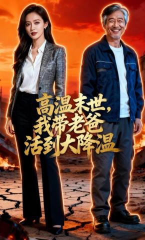 短剧《高温末世：我带老爸活到大降温》海报