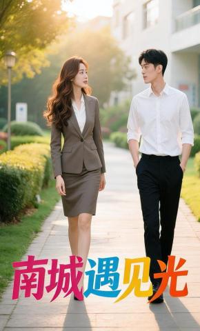 短剧《南城遇见光》海报