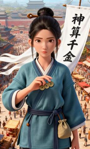 短剧《神算千金》海报