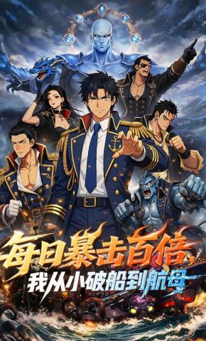 短剧《每日暴击百倍，我从小破船到航母》海报