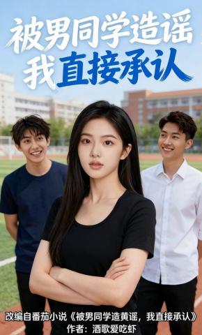 短剧《被男同学造谣，我直接承认》海报