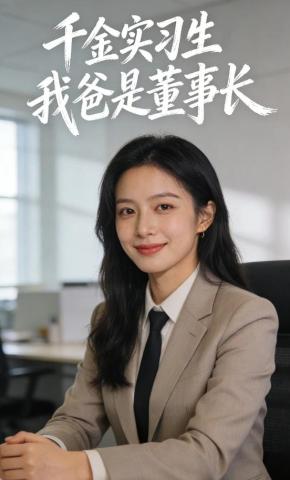 短剧《千金实习生：我爸是董事长》海报