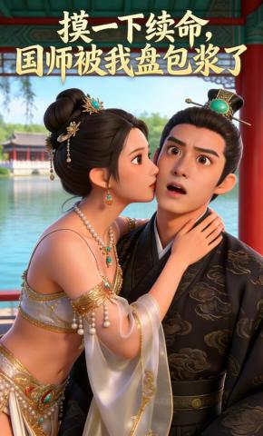短剧《摸一下续命，国师被我盘包浆了》海报