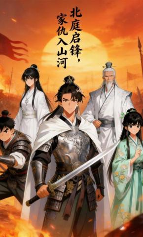 短剧《北庭启锋，家仇入山河》海报