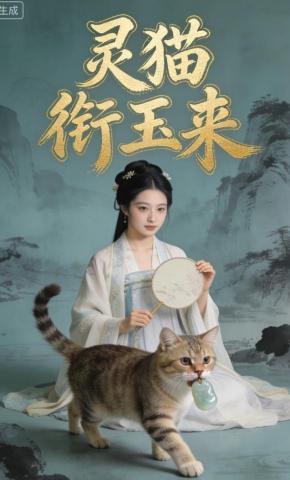 短剧《灵猫衔玉来》海报