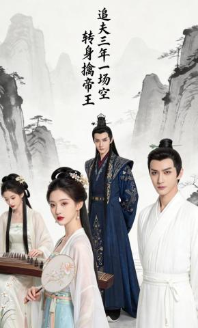 短剧《追夫三年一场空   转身擒帝王》海报