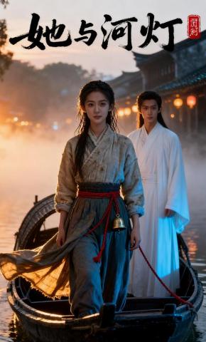 短剧《她与河灯》海报