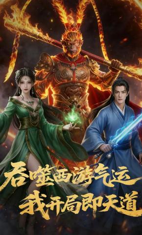 短剧《吞噬西游气运，我开局即天道》海报