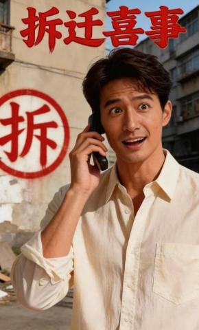 短剧《拆迁喜事》海报