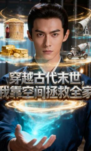 短剧《穿越古代末世，我靠空间拯救全家》海报