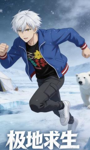 短剧《极地求生》海报