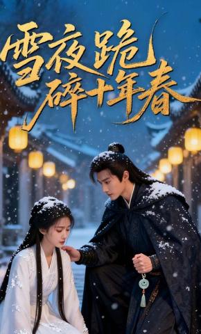 短剧《雪夜跪碎十年春》海报