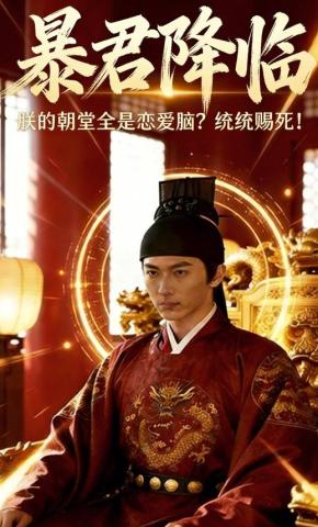 短剧《暴君降临：朕的朝堂全是恋爱脑？统统赐死！》海报