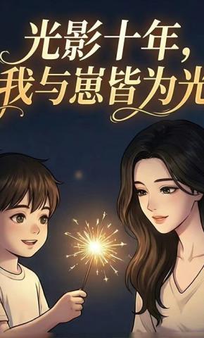 短剧《光影十年，我与崽皆为光》海报