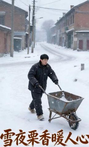 短剧《雪夜栗香暖人心》海报