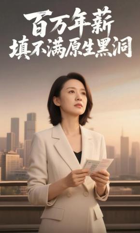 短剧《百万年薪，填不满原生黑洞》海报