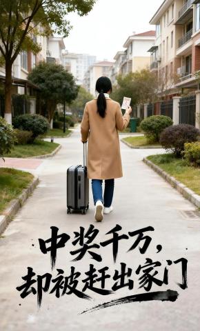 短剧《中奖千万，却被赶出家门》海报