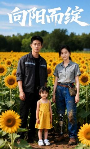 短剧《向阳而绽》海报