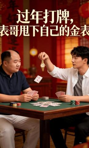 短剧《过年打牌，表哥甩下自己的金表》海报