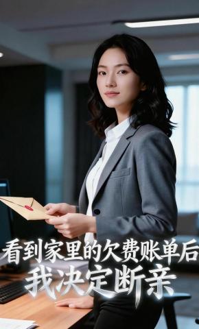 短剧《看到家里的欠费账单后，我决定断亲》海报