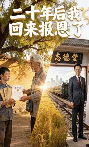 短剧《二十年后，我回来报恩了》海报