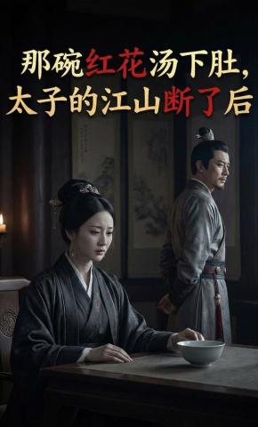 短剧《那碗红花汤下肚，太子的江山断了后》海报