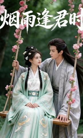 短剧《烟雨逢君时》海报